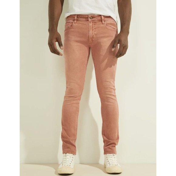 Guess Men's Skinny Jeans Dyed Wash Stretch Denim Size 30